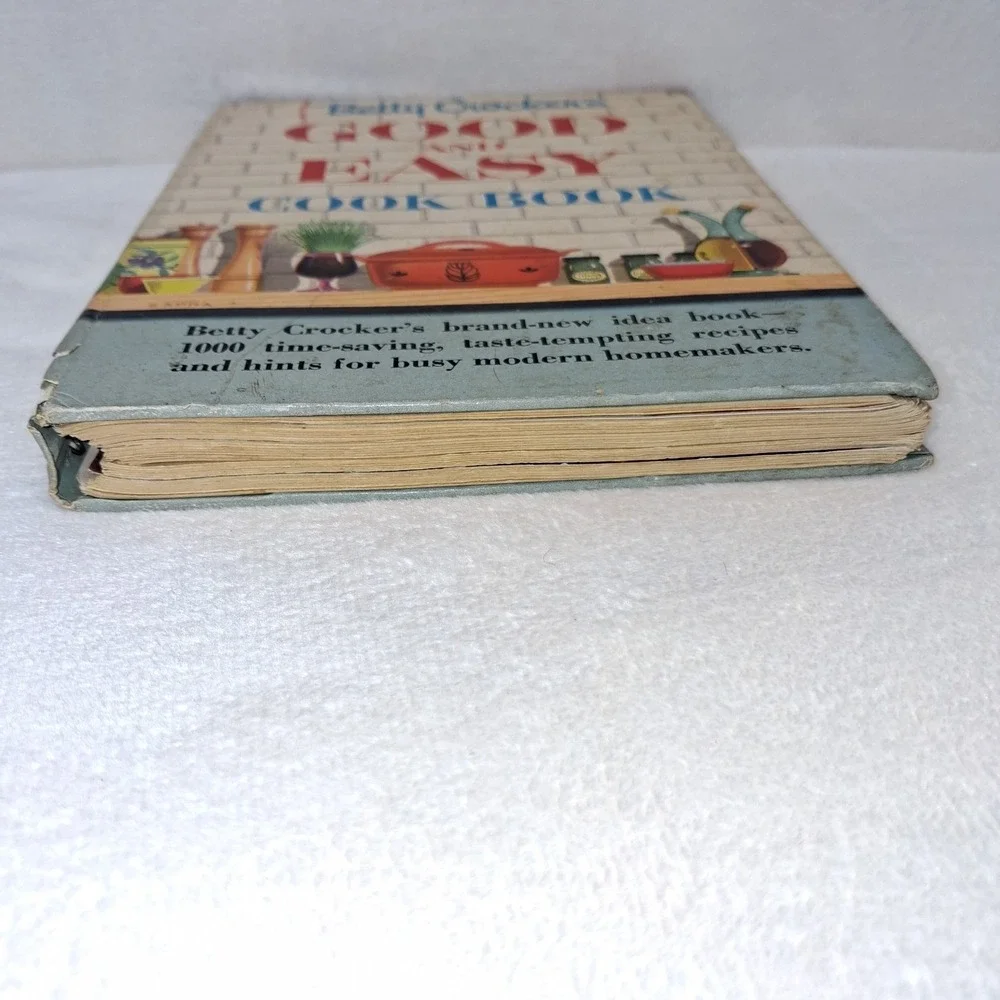 Vtg Betty Crocker's Good and Easy Cookbook 1954 1st Edition 3rd Printing Wire